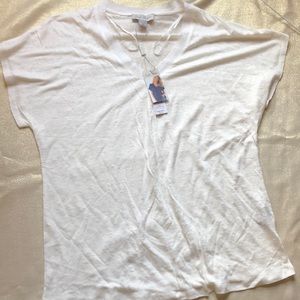 NWT Charlie Paige white t shirt small/medium